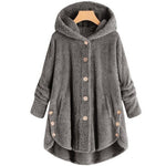Manteau Hiver Chaud Long en Teddy pour Femmes