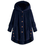 Manteau Hiver Chaud Long en Teddy pour Femmes