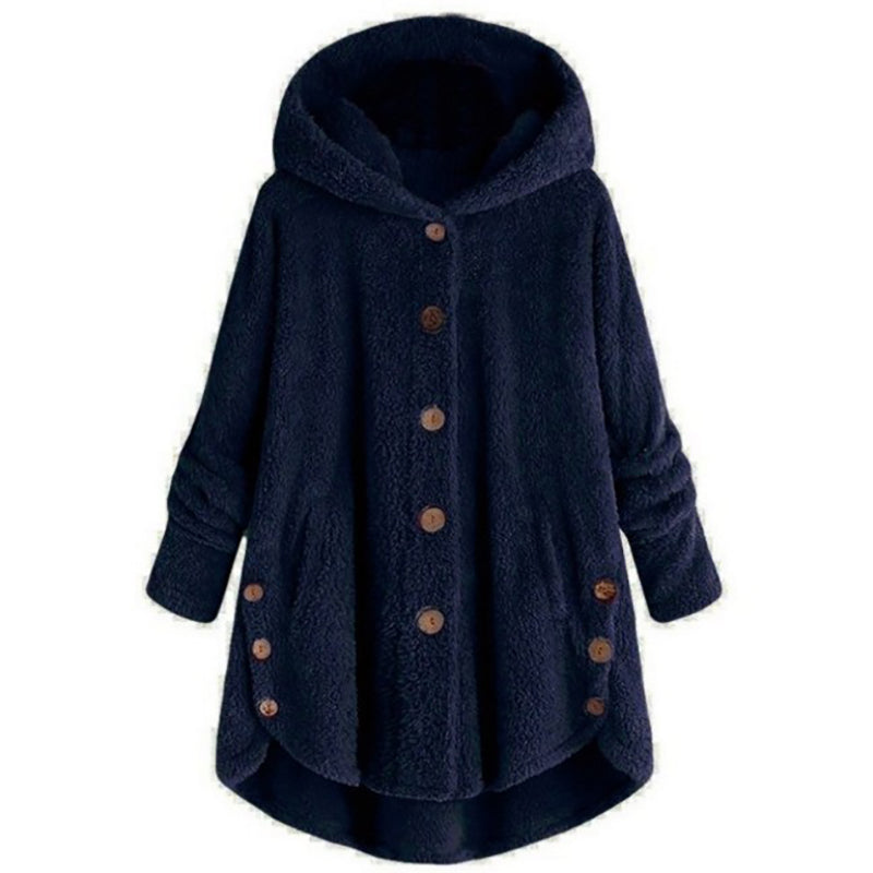 Manteau Hiver Chaud Long en Teddy pour Femmes