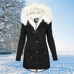 Parka Doublée en Fausse Fourrure pour Femmes
