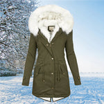 Parka Doublée en Fausse Fourrure pour Femmes