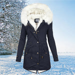 Parka Doublée en Fausse Fourrure pour Femmes
