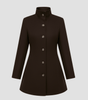 Manteau Boutonné à Col Montant pour Femmes - Emilia Lane