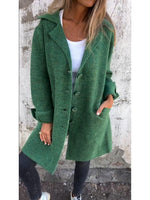 Manteau boutonné à col tailleur pour Femmes - Emilia Lane