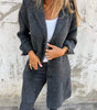 Manteau boutonné à col tailleur pour Femmes - Emilia Lane