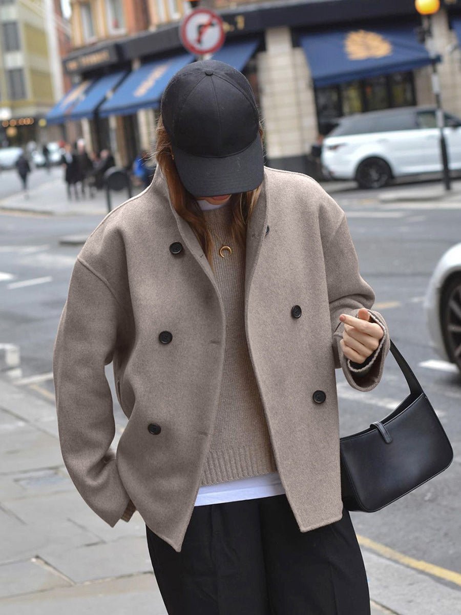 Manteau Caban à Double Boutonnage pour Femmes - Emilia Lane