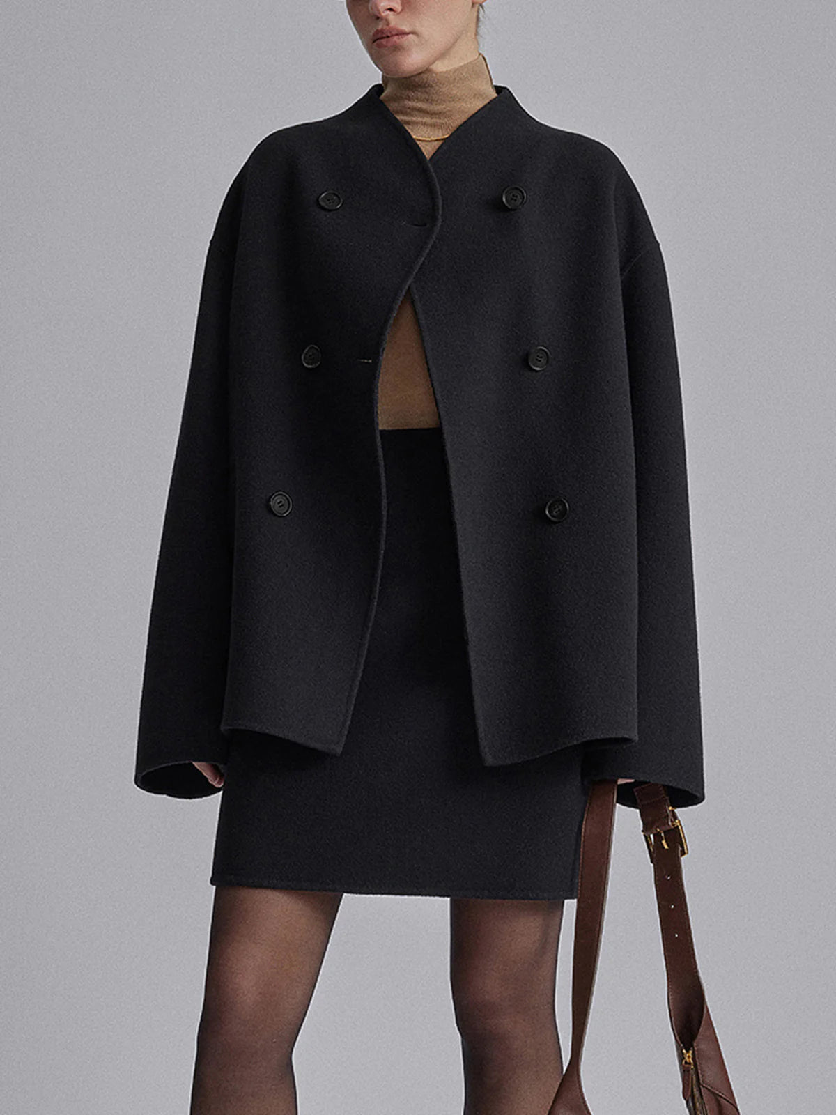 Manteau Caban à Double Boutonnage pour Femmes - Emilia Lane