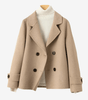 Manteau Court à Double Boutonnage pour Femme - Emilia Lane