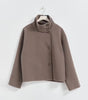 Manteau Court Élégant à Double Boutonnage pour Femmes - Emilia Lane