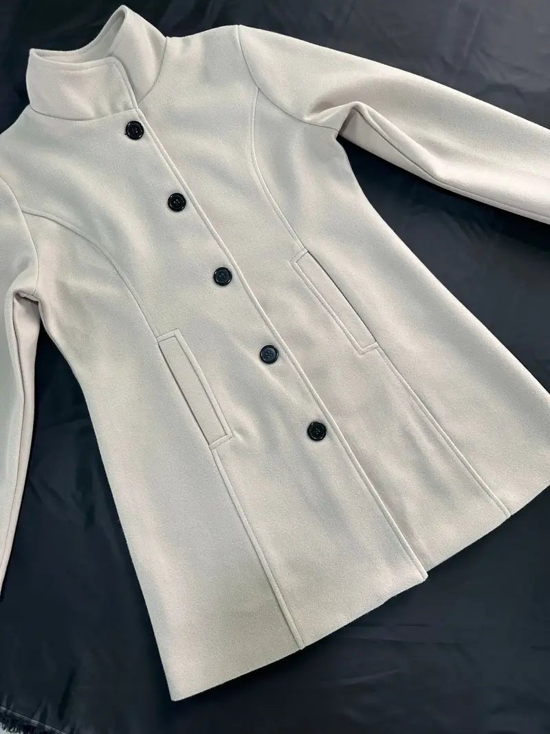 Manteau Élégant à Un Bouton pour Femmes - Emilia Lane