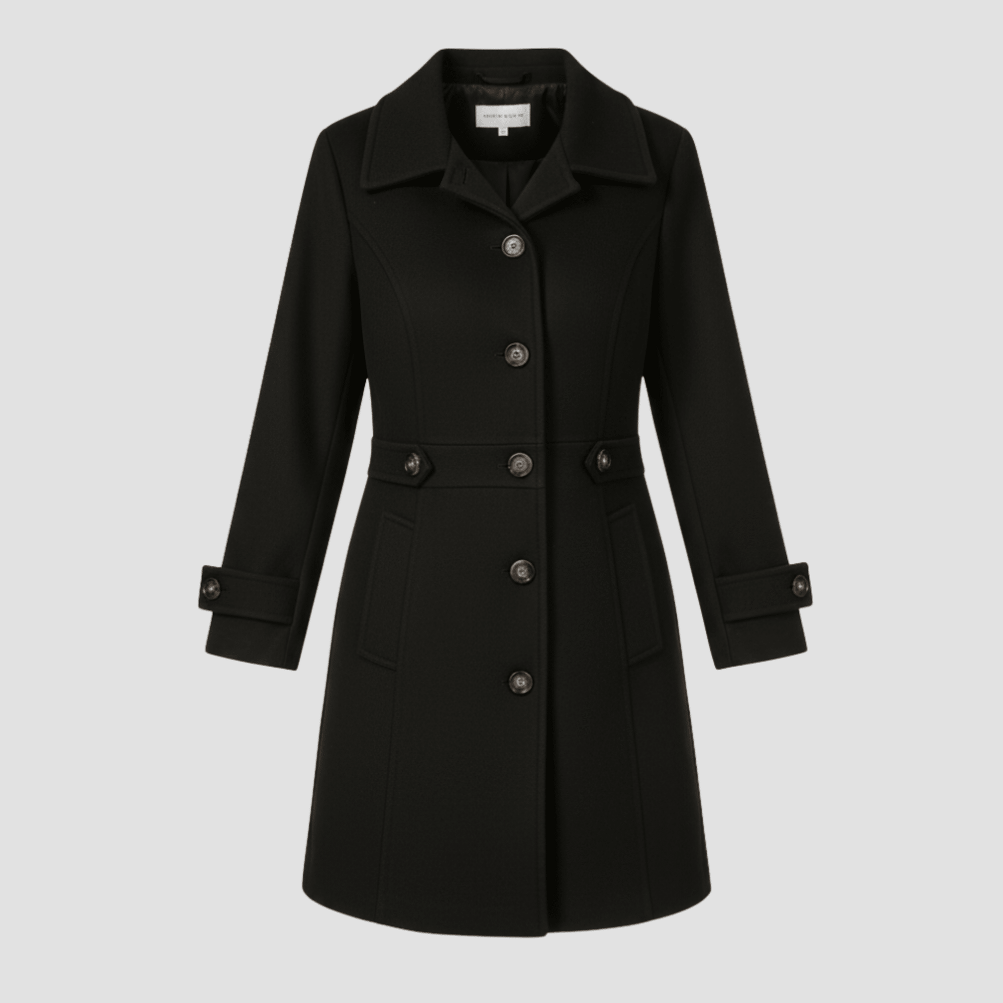 Manteau Élégant Mi - Long pour Femme - Emilia Lane