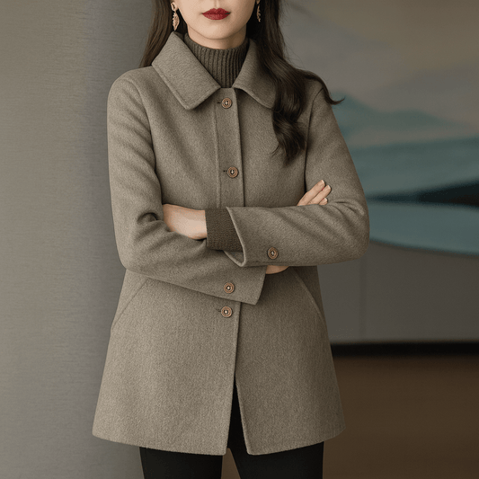 Manteau en Laine Ajusté pour Femmes - Emilia Lane