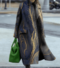 Manteau Imprimé Fleuri à Manches Longues pour Femmes - Emilia Lane