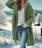 Manteau Long à Capuche en Tissu Effet Laine pour Femme - Emilia Lane