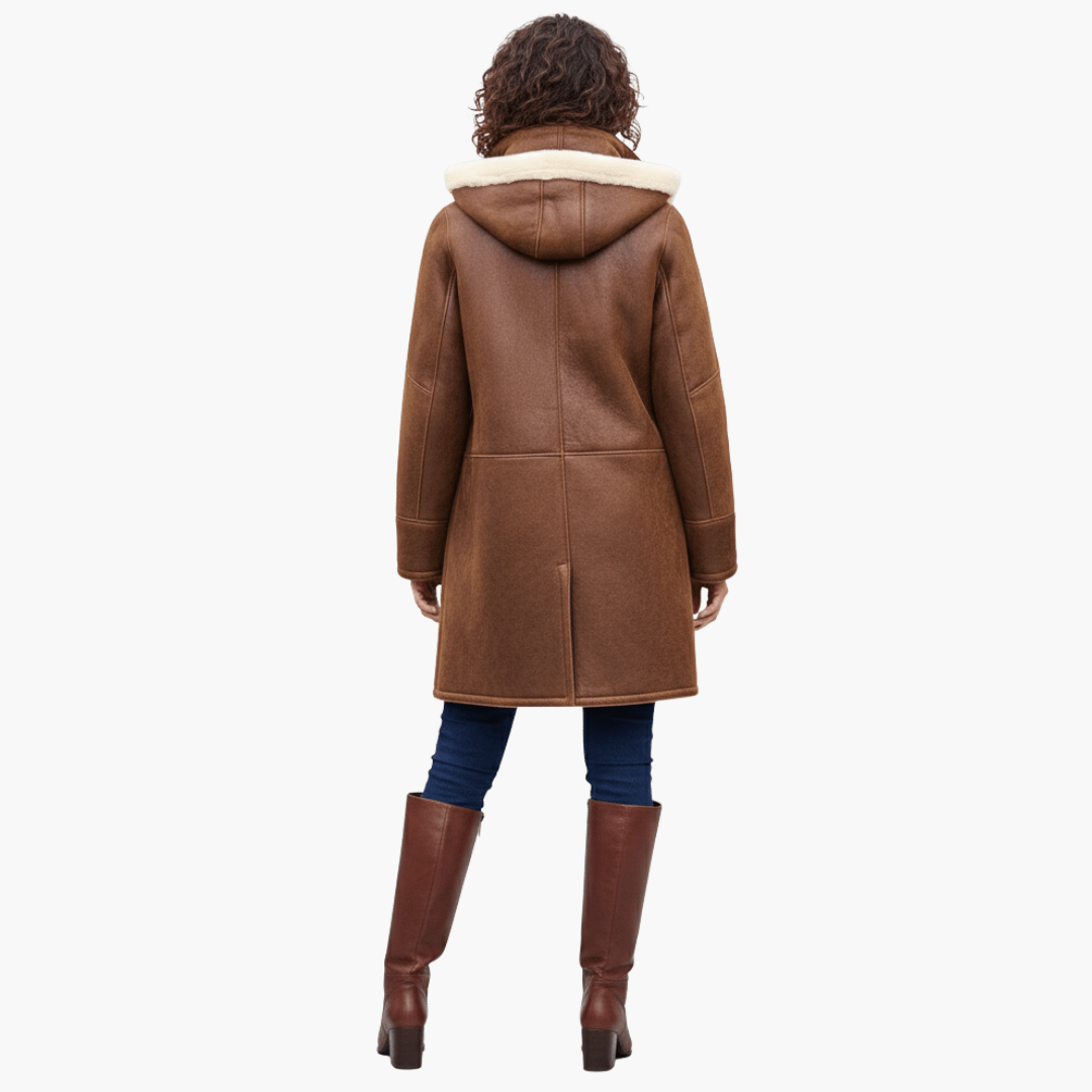 Manteau Long à Capuche et Doublure Synthétique pour Femmes - Emilia Lane