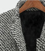 Manteau Long à Motif Pied-de-Poule pour Femme - Emilia Lane