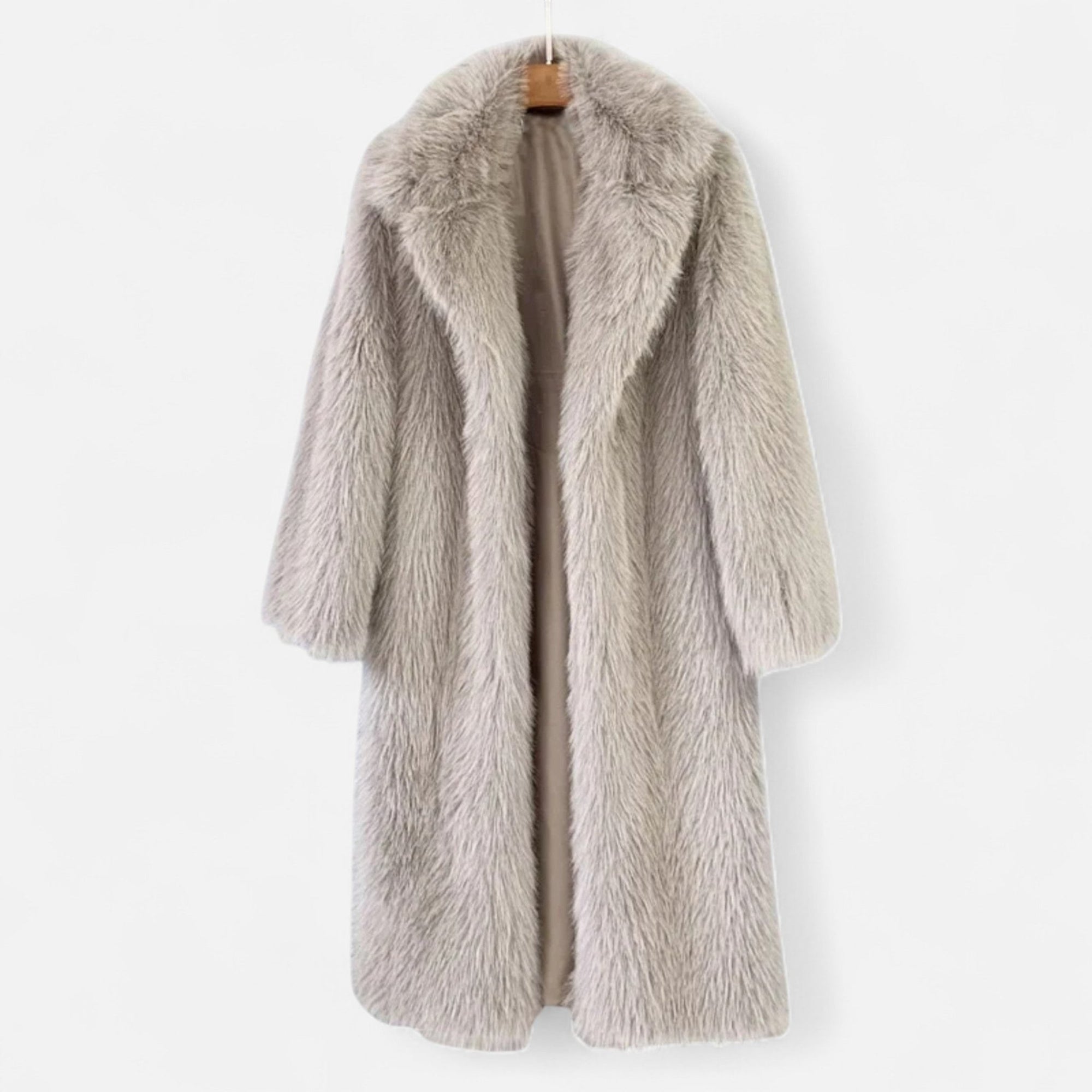 Manteau Long en Fausse Fourrure pour Femmes - Emilia Lane