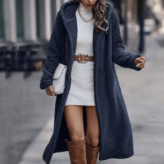 Manteau long en laine d'alpaga pour femmes - Emilia Lane