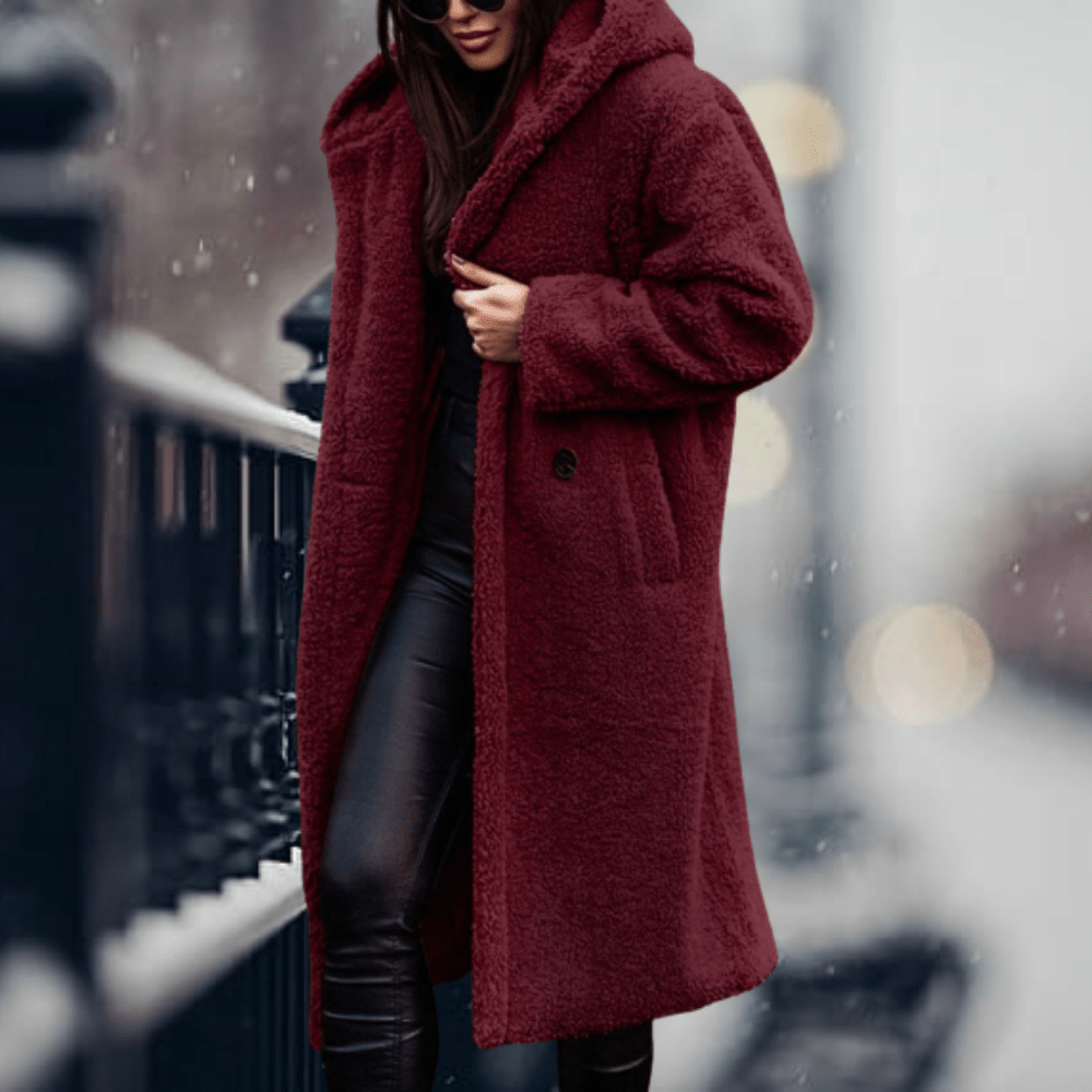 Manteau long en laine d'alpaga pour femmes - Emilia Lane