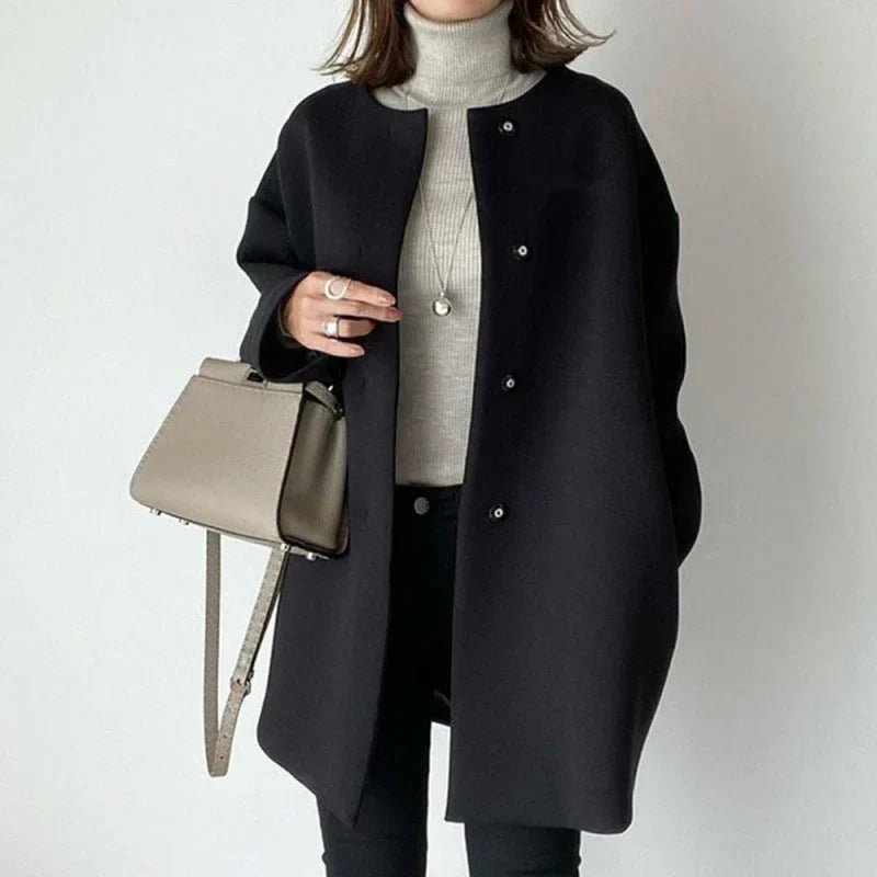 Manteau Long Oversize en Coton pour Femme - Emilia Lane