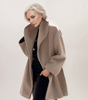 Manteau Oversize en Tissu Effet Laine pour Femme - Emilia Lane