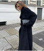 Manteau trench long à double boutonnage pour femmes - Emilia Lane