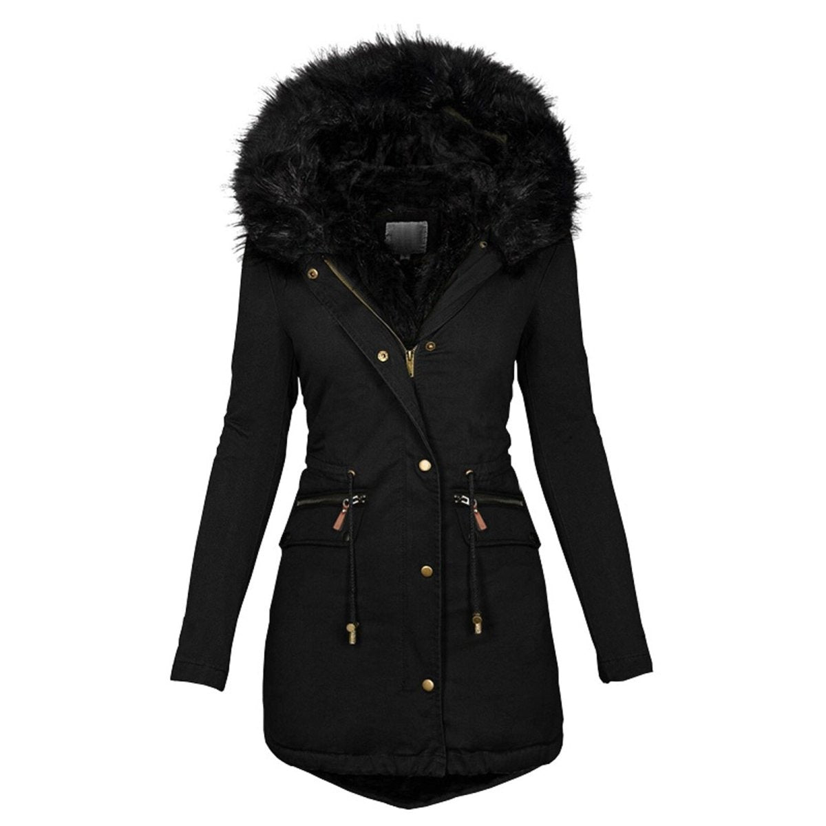 Veste d'Hiver Minimaliste à Capuche pour Femmes