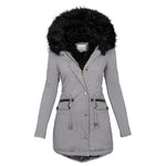 Veste d'Hiver Minimaliste à Capuche pour Femmes