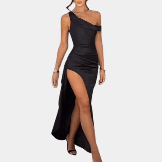 Robe Maxi Encolure Asymétrique pour Femmes