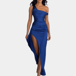 Robe Maxi Encolure Asymétrique pour Femmes
