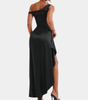 Robe Maxi Encolure Asymétrique pour Femmes
