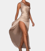 Robe Maxi Encolure Asymétrique pour Femmes