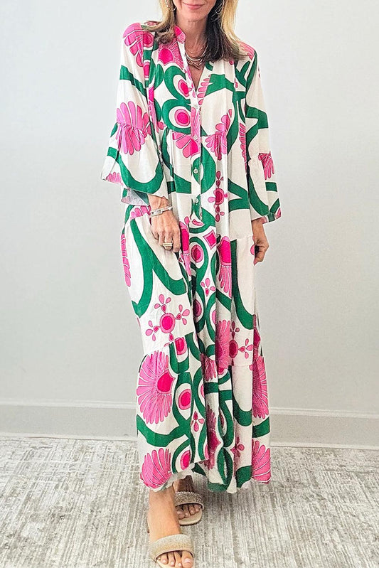 Robe Maxi Imprimé Floral pour Femmes