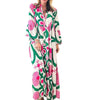 Robe Maxi Imprimé Floral pour Femmes