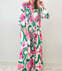 Robe Maxi Imprimé Floral pour Femmes