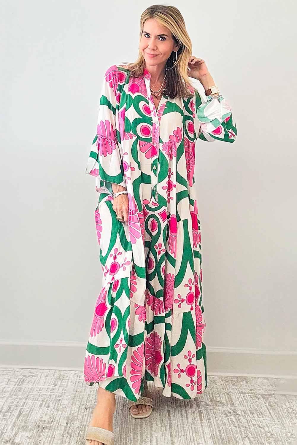 Robe Maxi Imprimé Floral pour Femmes