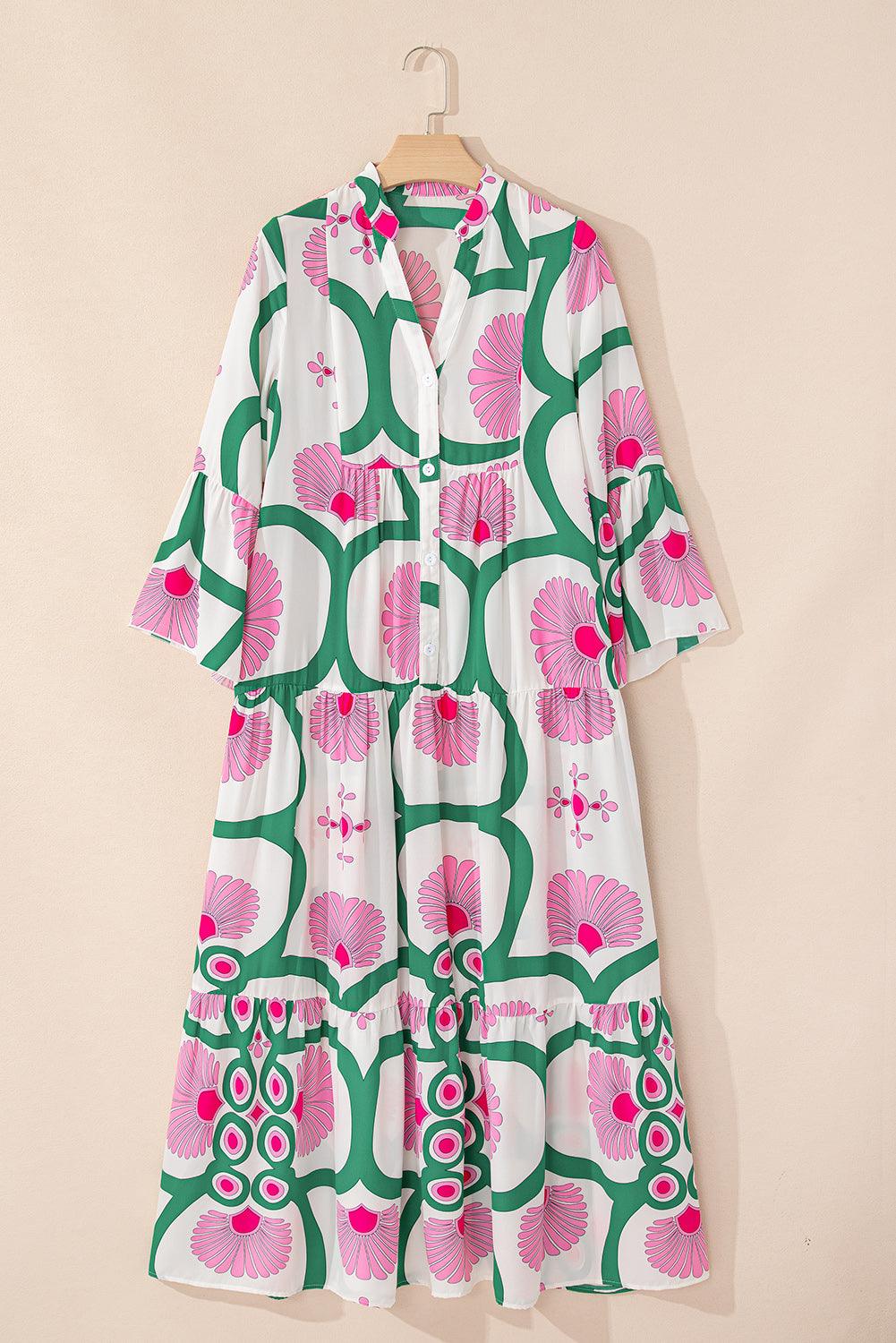Robe Maxi Imprimé Floral pour Femmes
