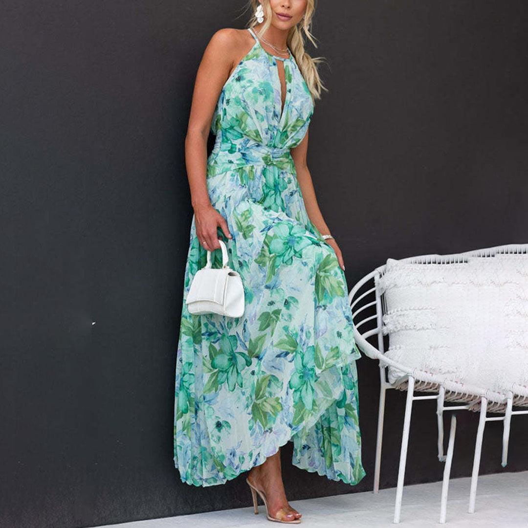 Robe Maxi Imprimé Floral pour Femmes