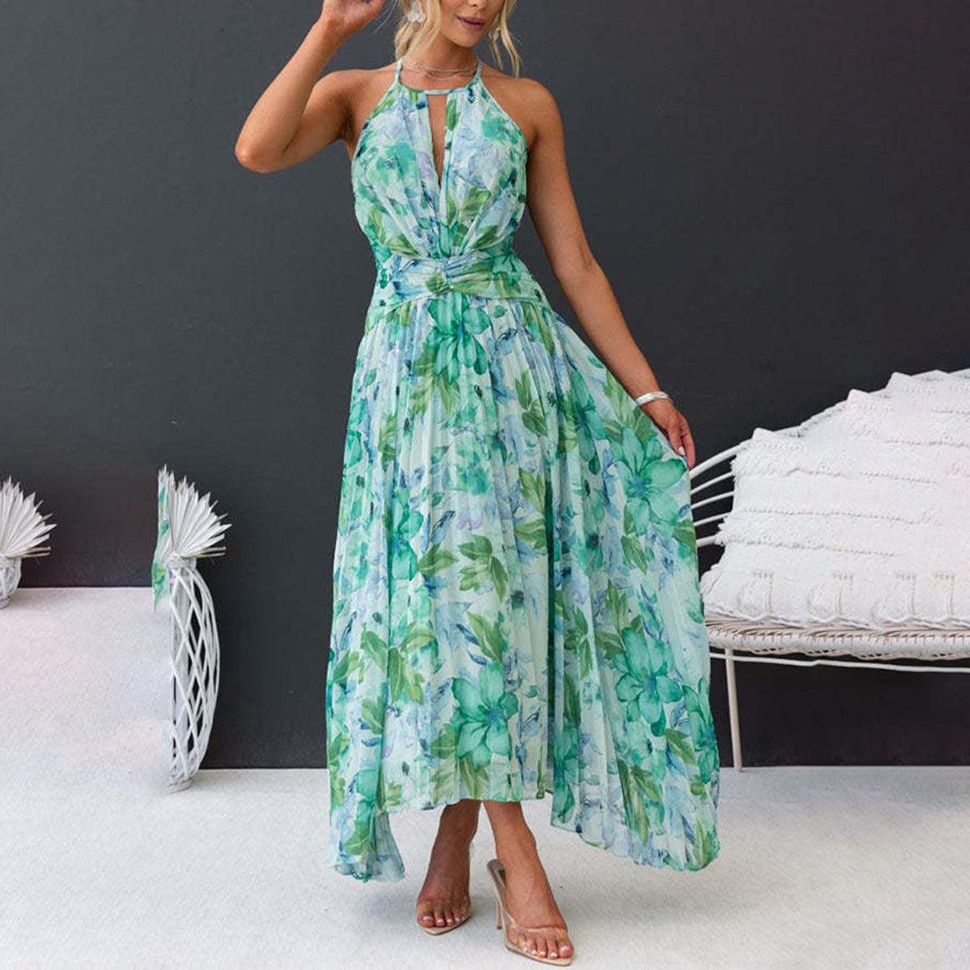 Robe Maxi Imprimé Floral pour Femmes