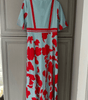 Robe Maxi Imprimé Floral Décolleté en V pour Femmes