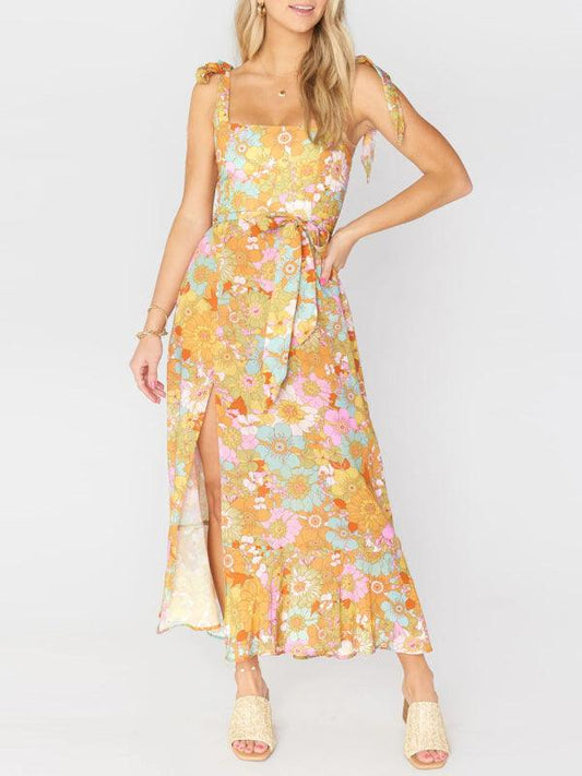 Robe Maxi Imprimé Floral pour Femmes