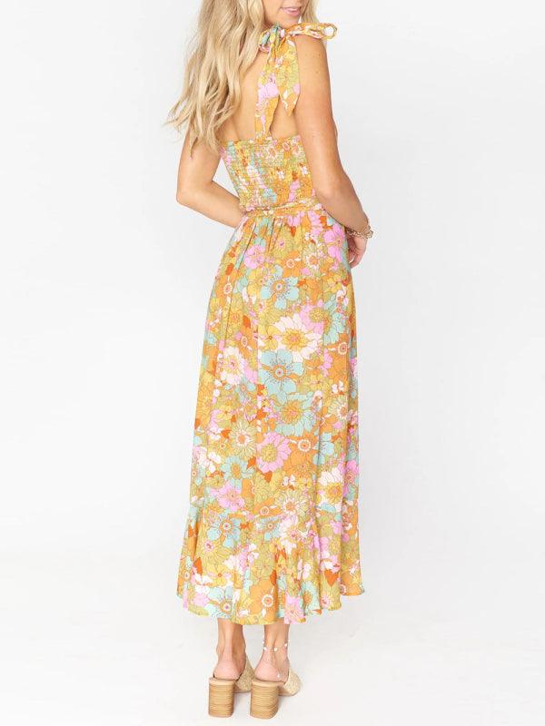 Robe Maxi Imprimé Floral pour Femmes