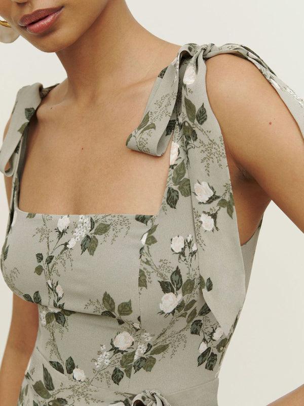 Robe Maxi Imprimé Floral pour Femmes