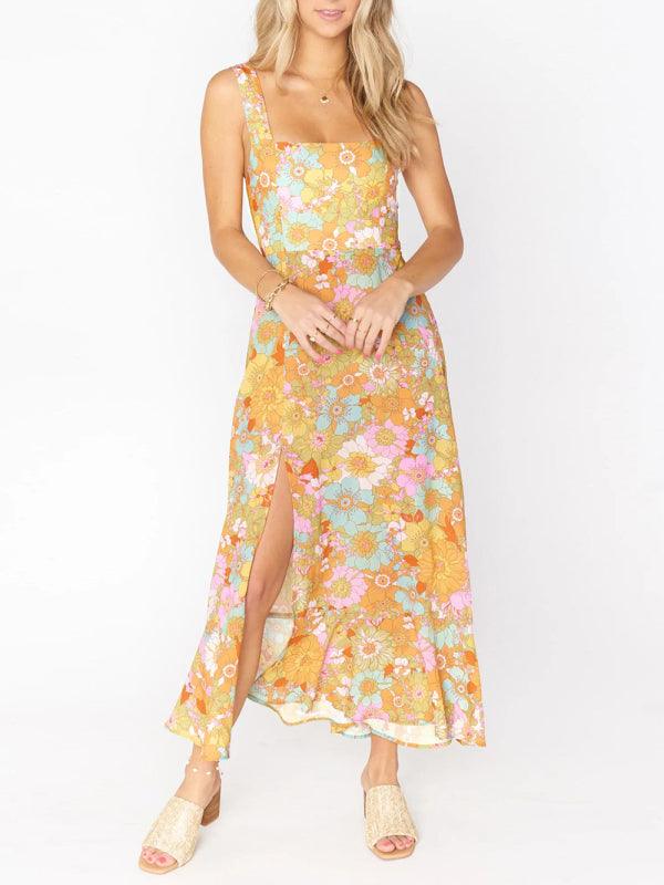 Robe Maxi Imprimé Floral pour Femmes