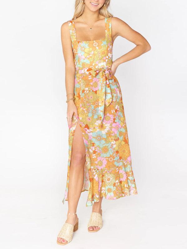 Robe Maxi Imprimé Floral pour Femmes