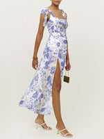 Robe Maxi Imprimé Floral pour Femmes