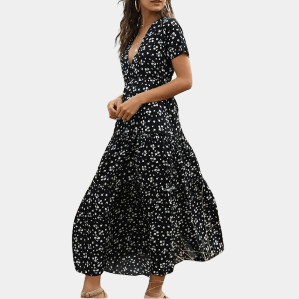 Robe Maxi Imprimé Floral pour Femmes