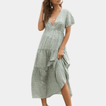 Robe Maxi Imprimé Floral pour Femmes