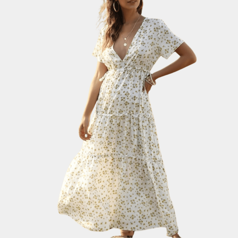 Robe Maxi Imprimé Floral pour Femmes