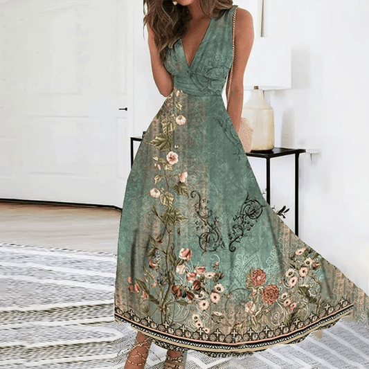 Robe Maxi Motif Floral pour Femmes